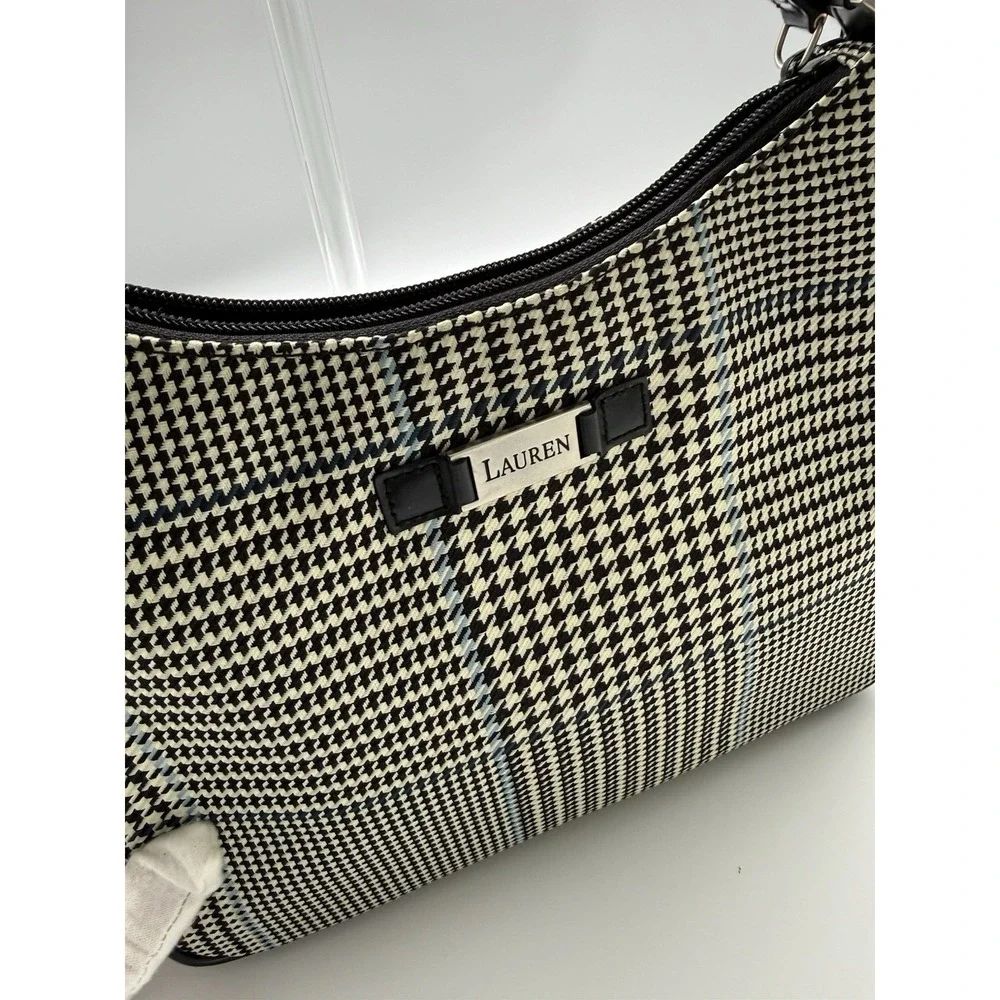 Vintage Classic Ralph Lauren Houndstooth Purse Shoulder Bag